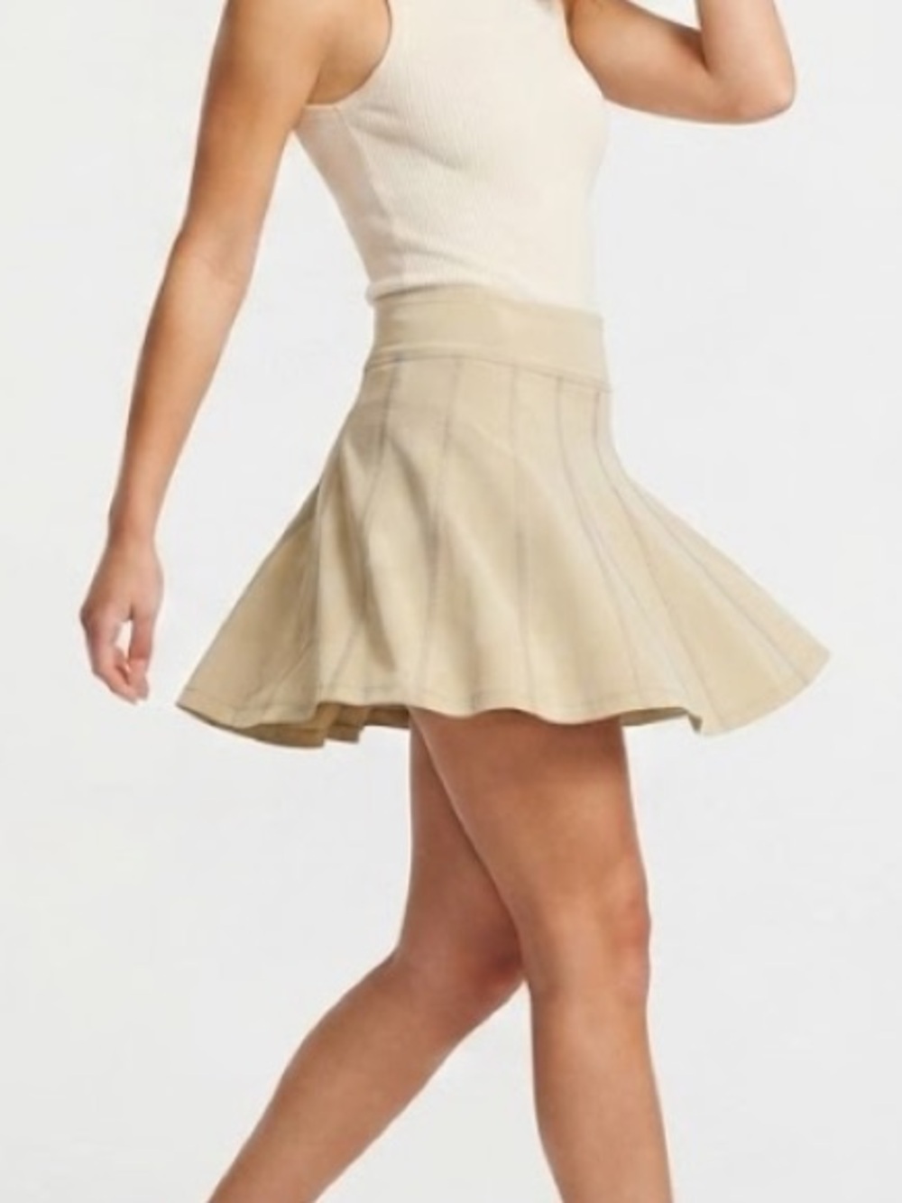 Athleta Beige Pleated Skort - Classic Women's Skort Size 12